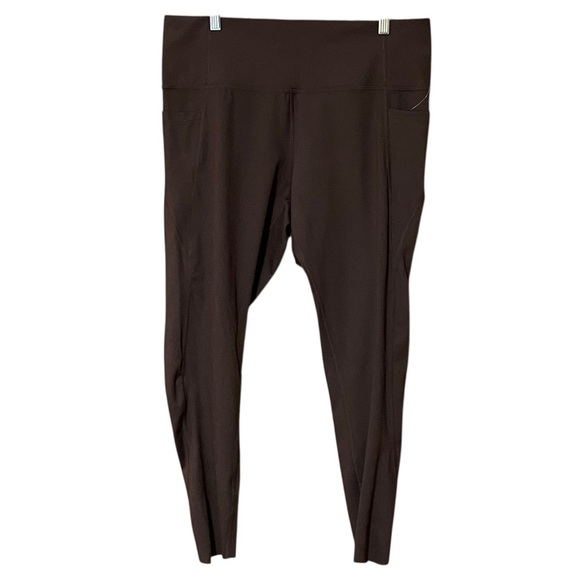 Danskin High Rise Brushed Legging XL Espresso Activewear Comfort Stretch NWT - Picture 1 of 7